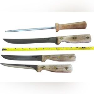 VINTAGE Designed and Marketed by Chicago Cutlery Knife Set Full Tang